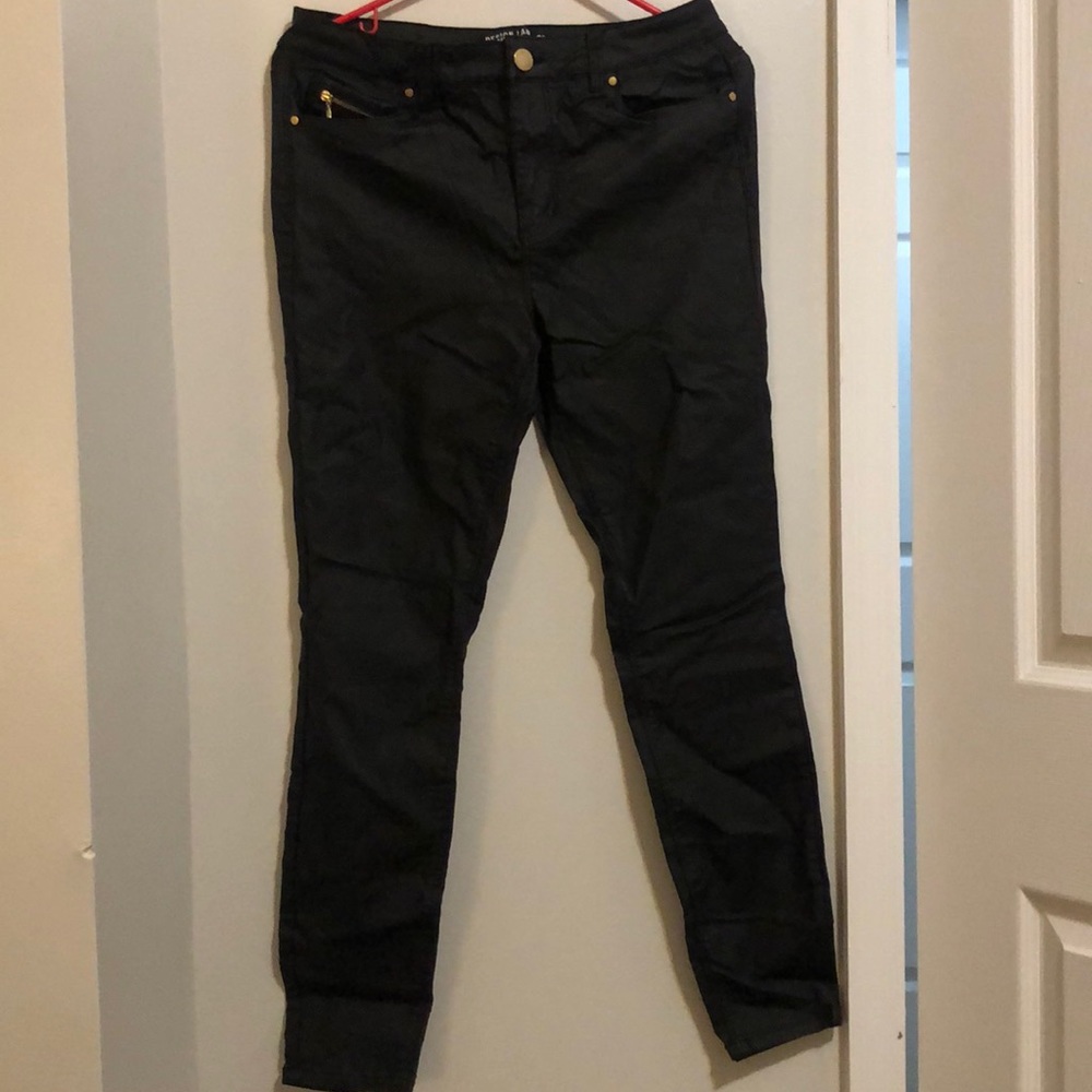 Design lab wax coated jeans